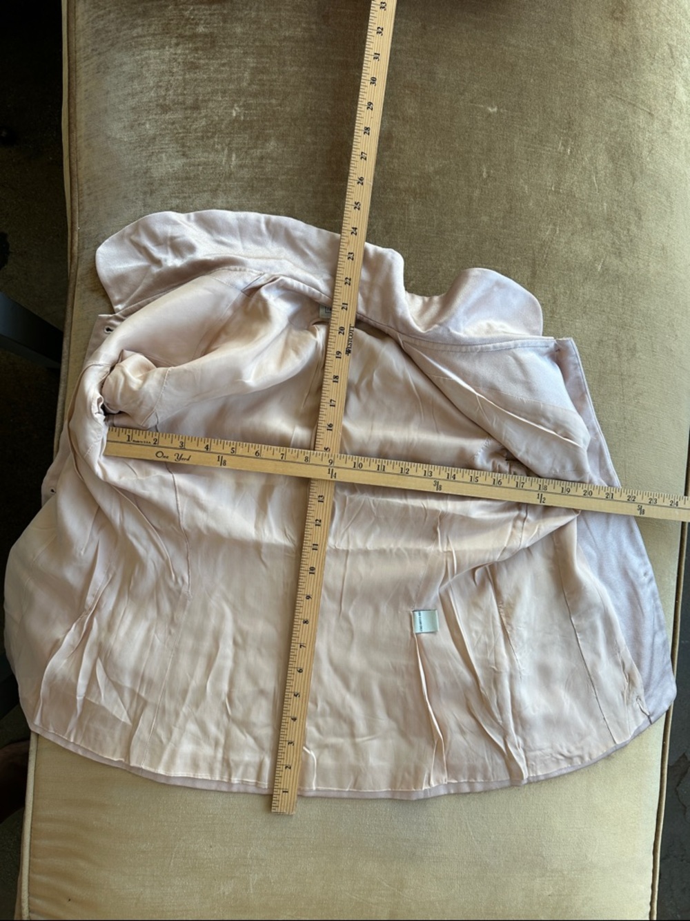 1990 Spring Summer Preppy Jacket Short sleeve Pastel Powder Lined sz 2/4 Satin - Picture 9 of 11
